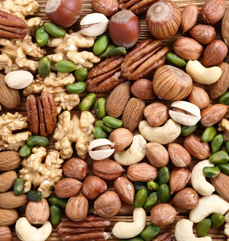 Loose mixed nuts